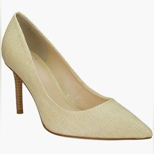 Marc Fisher LTD Salley Pointed Toe Pump Medium Natural Size 7 NIB